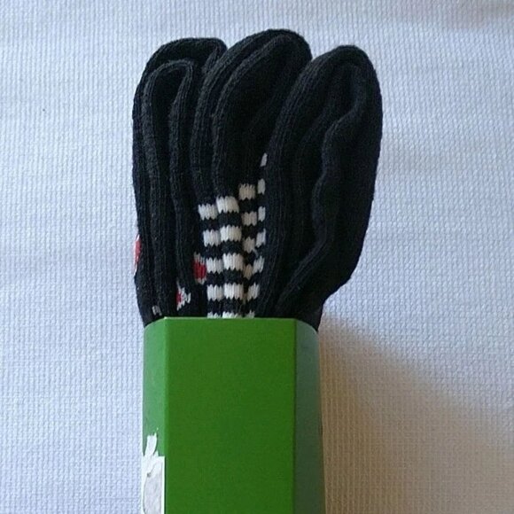 LOW START KATE SPADE CREW SOCKS 3 PAIR NIP - Picture 3 of 4